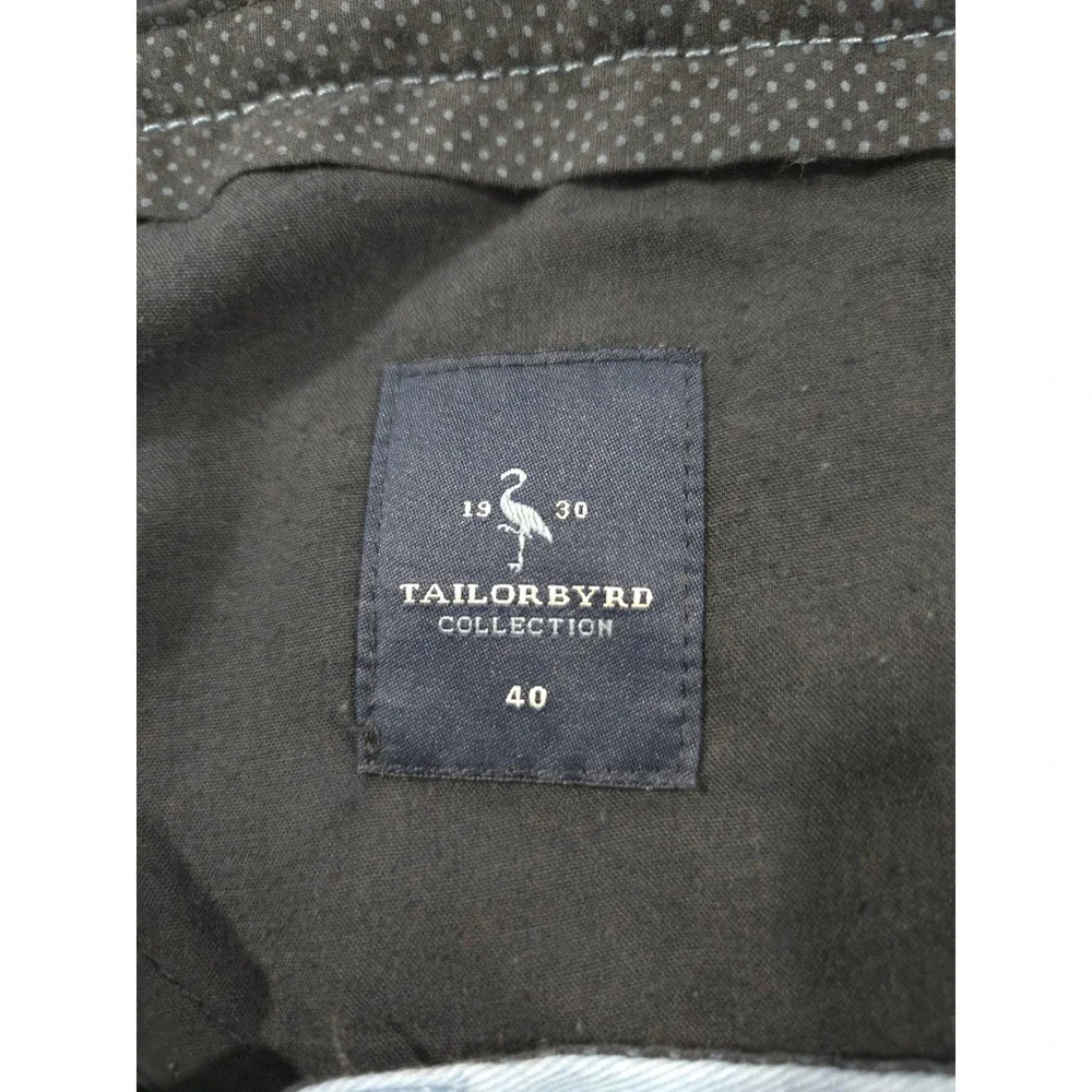 Tailorbyrd Performance Light Blue Cotton Chino Shorts Size 40 Stretch Casual